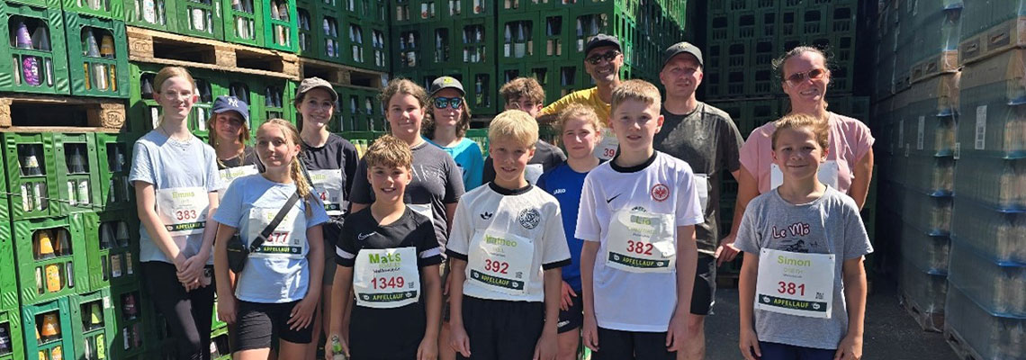 Gruppenbild Weiltalschule Laubuseschbacher Apfellauf 2025.