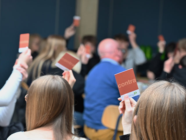 Foto vom DialogP an der Weiltalschule Weilmünster.