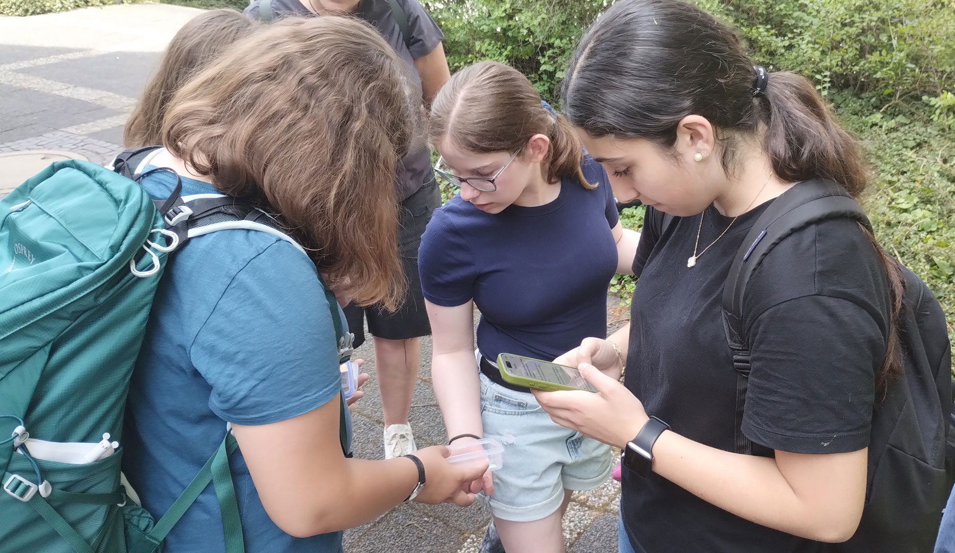 Bild Geocaching Weiltalschule Weilmünster 2025. Bild Geocaching Weiltalschule Weilmünster 2025.