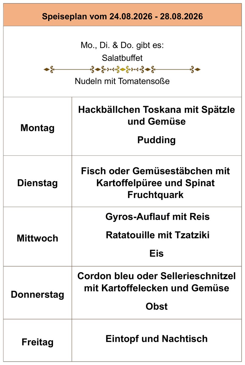 Speiseplan